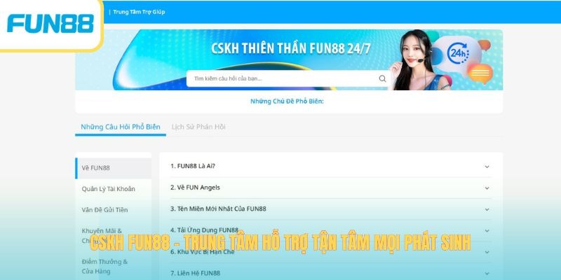 Cskh Fun88 – Trung Tâm Hỗ Trợ Tận Tâm Mọi Phát Sinh