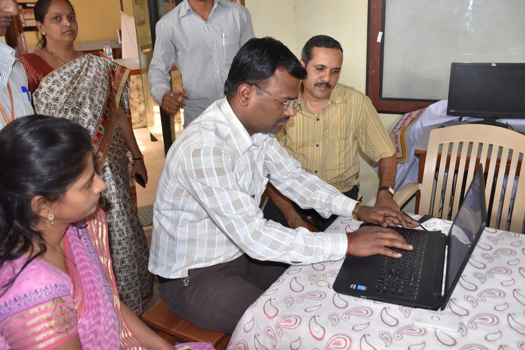 adults learning in training centre